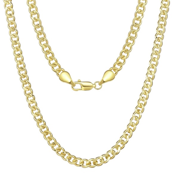 14K Gold Plated Necklace for Women 
& Men 18 inches - Picture 2 of 11